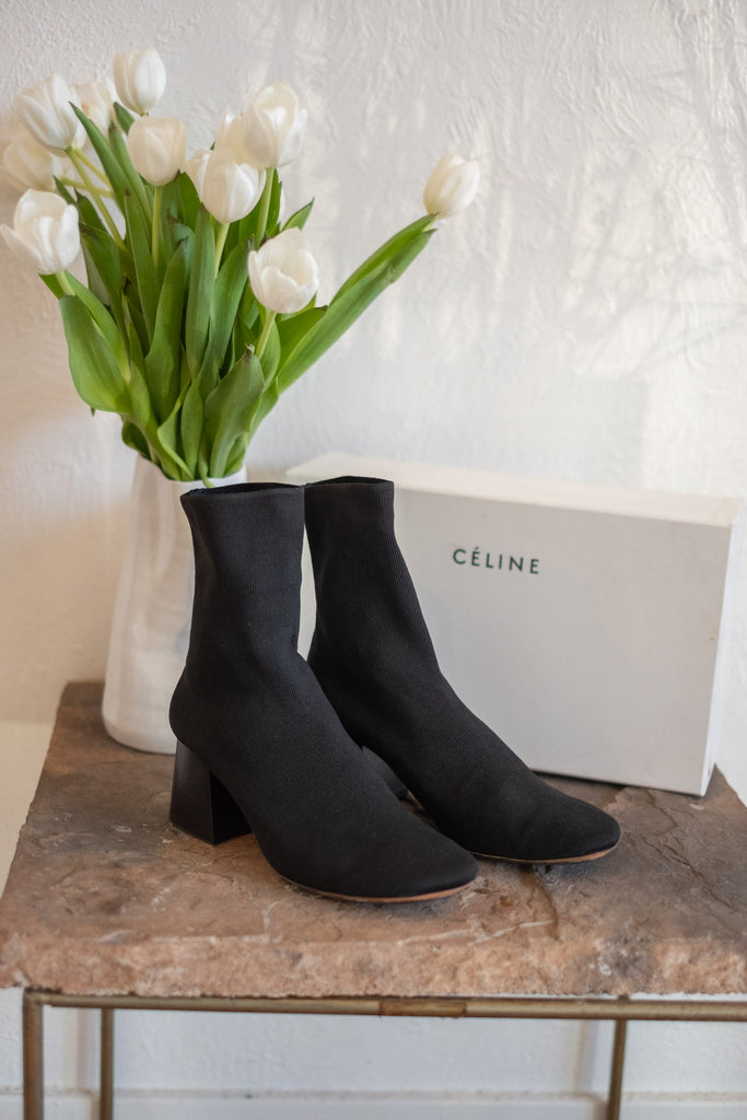 Céline Sock Boot Heels