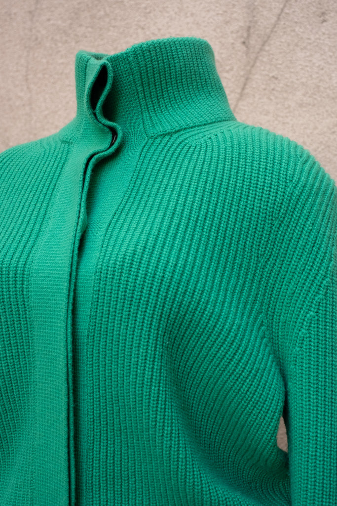 Tom Ford Ribbed Wool Cashmere Button Front