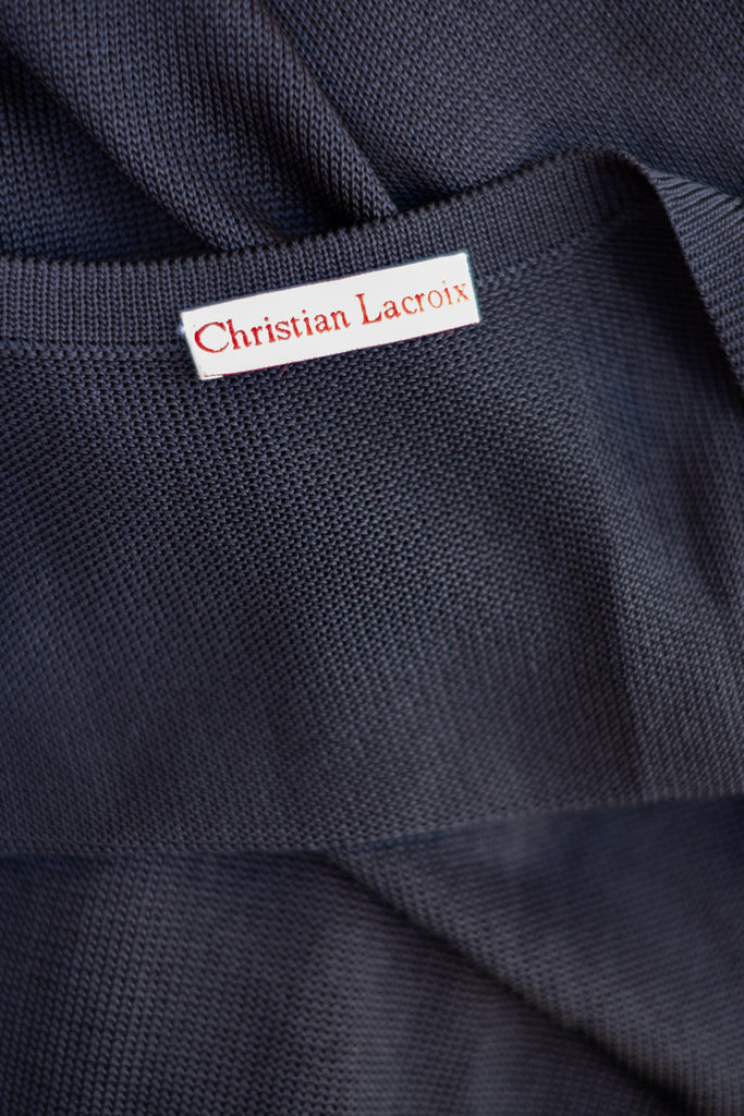 Vintage Christian Lacroix Fringe Knit Dress
